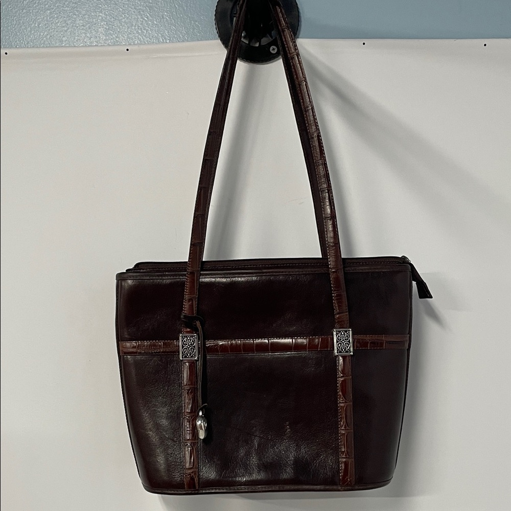 BRIGHTON BERKELEY CHOCOLATE BROWN TOTE BAG FTL-08-178